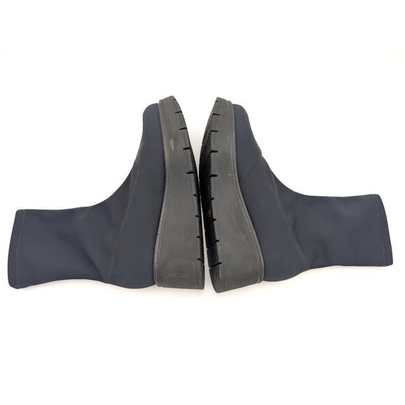 La Canadienne Knit Jared Platform Bootie Women's Black Size US11M EU42 - Picture 5 of 14